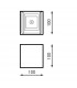 Aplique de Pared Led BLACK CUBE 12W 900Lm IP54 CCT