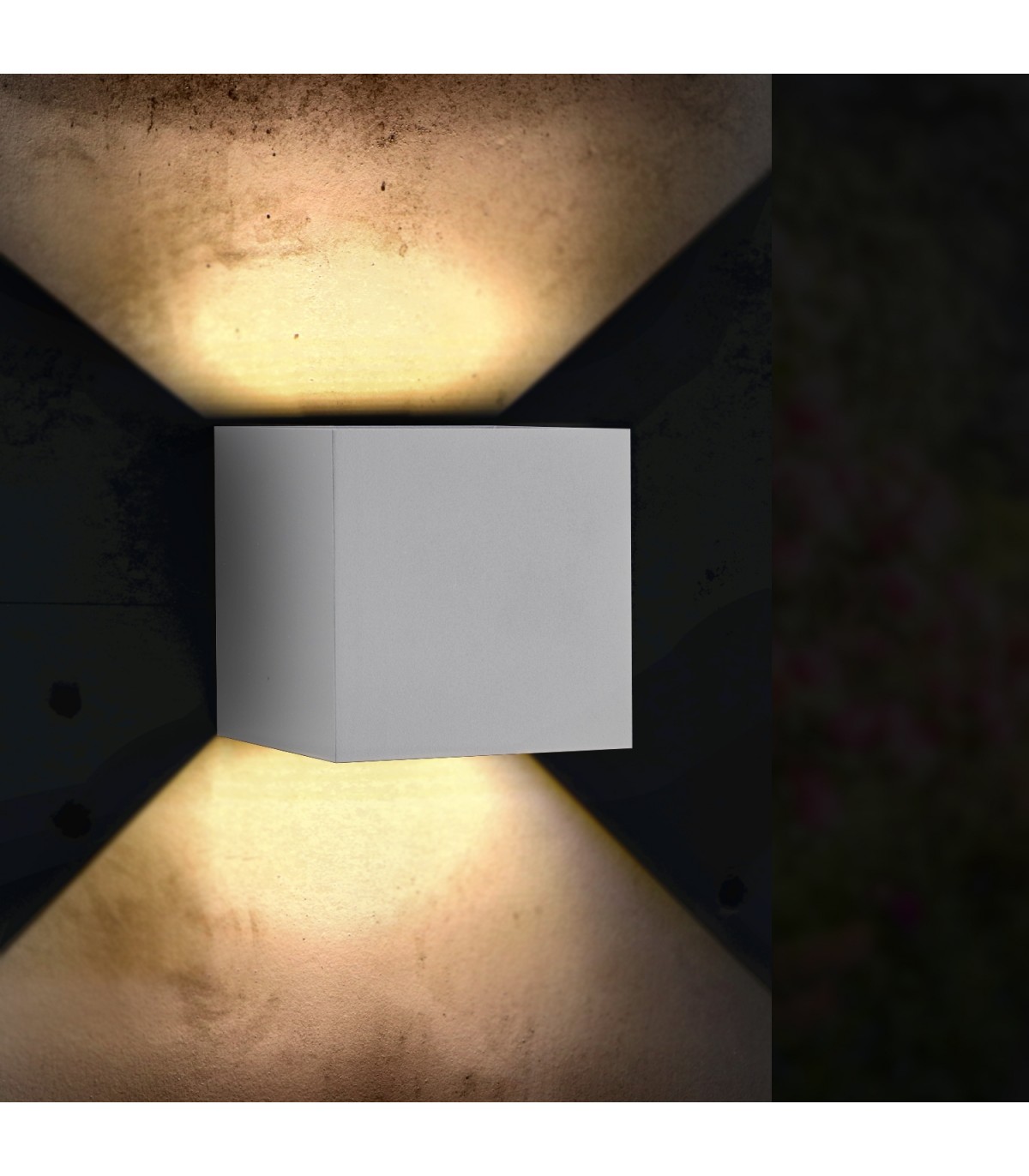 Aplique de Pared Led WHITE CUBE 12W 900Lm IP54 CCT