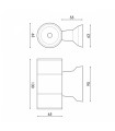 Aplique de Pared Led TUBE 2x3W 540Lm IP54 Blanco