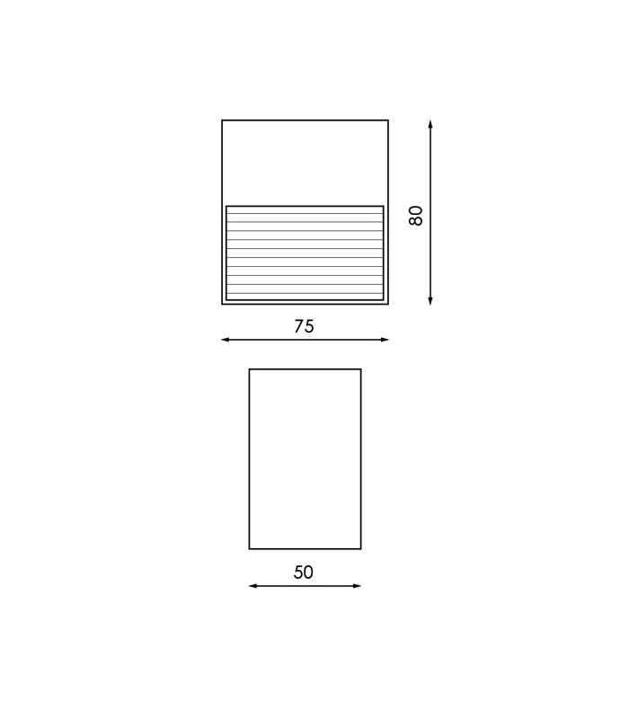 Baliza Led De Superficie BIRAL 3W 240LM IP54 Negra