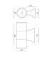 Aplique De Pared WHITE TUBE 2xGU10 IP54