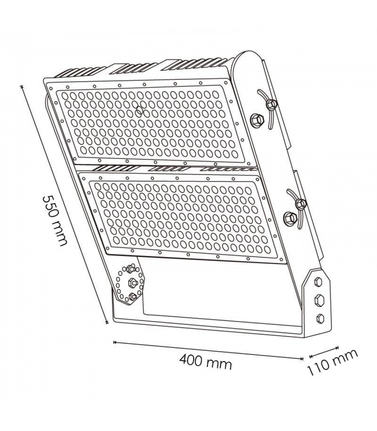 Foco Modular Led STADIUM 500W 75000Lm 60º IP65