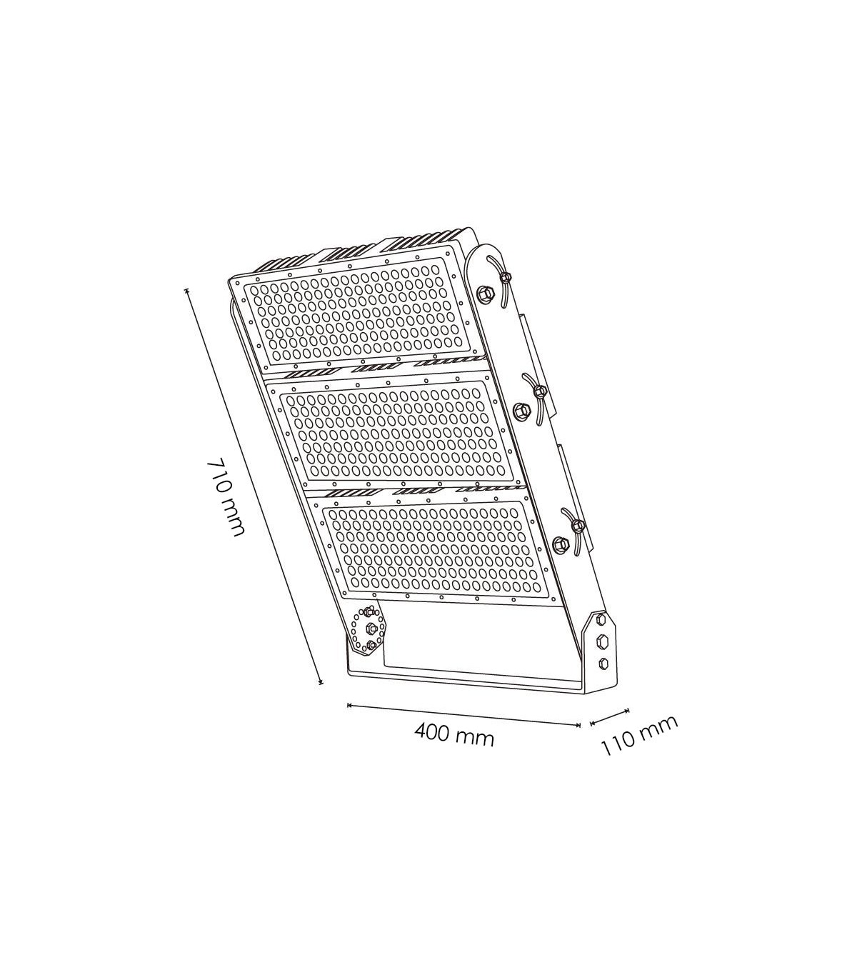 Foco Modular Led STADIUM 750W 112500Lm 25º IP65