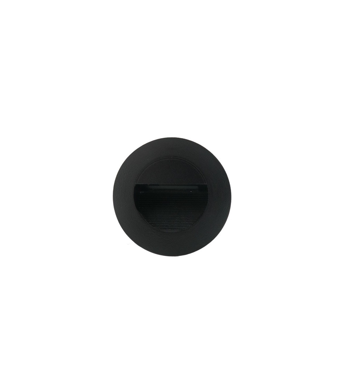 Baliza LED de empotrar 3W 240Lm 36º IP54 3000K Negra Circle