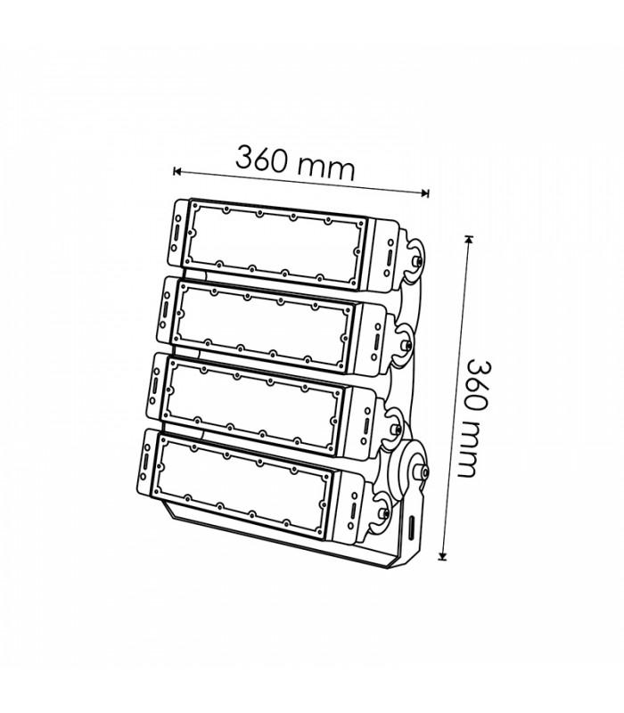Proyector Led Modular PREMIUM 200W 24000Lm IP65