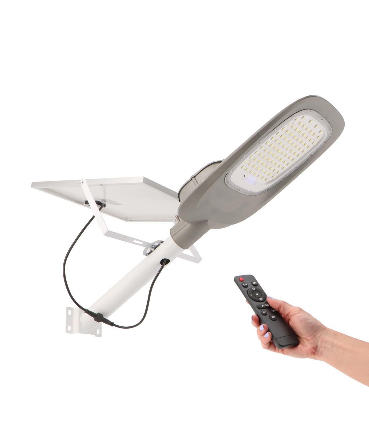 Farola solar DECE 200W/20W 2200Lm 140ºX70º IP65