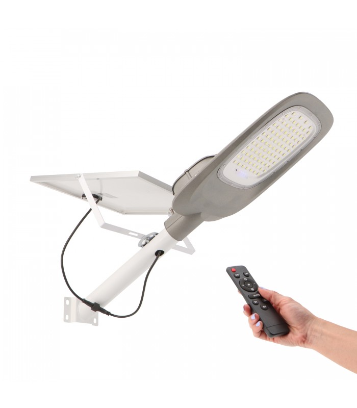 Farola solar DECE 300W/30W 3600Lm 140ºX70º IP65