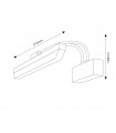 Aplique Pared Led BUET 10W 800Lm IP44