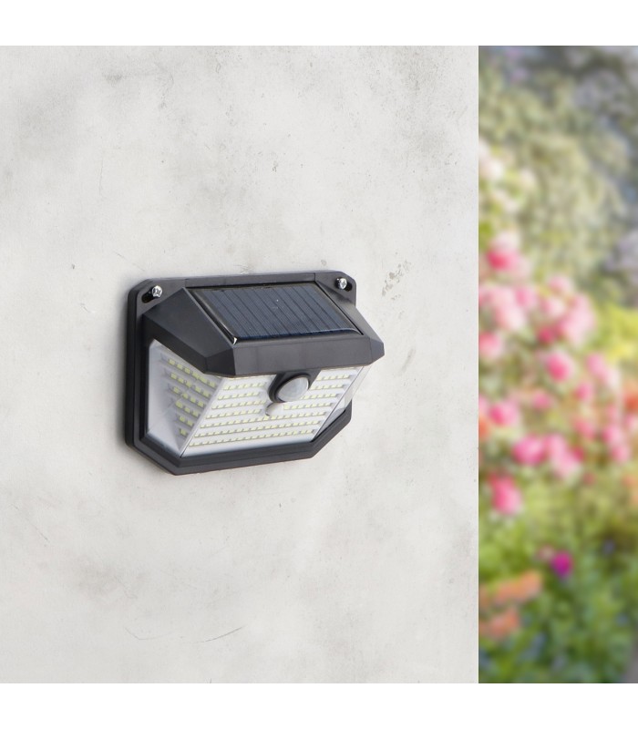 Aplique Led Solar Venus 4W 200Lm IP65 Con Sensor Movimiento - Pack 4 -