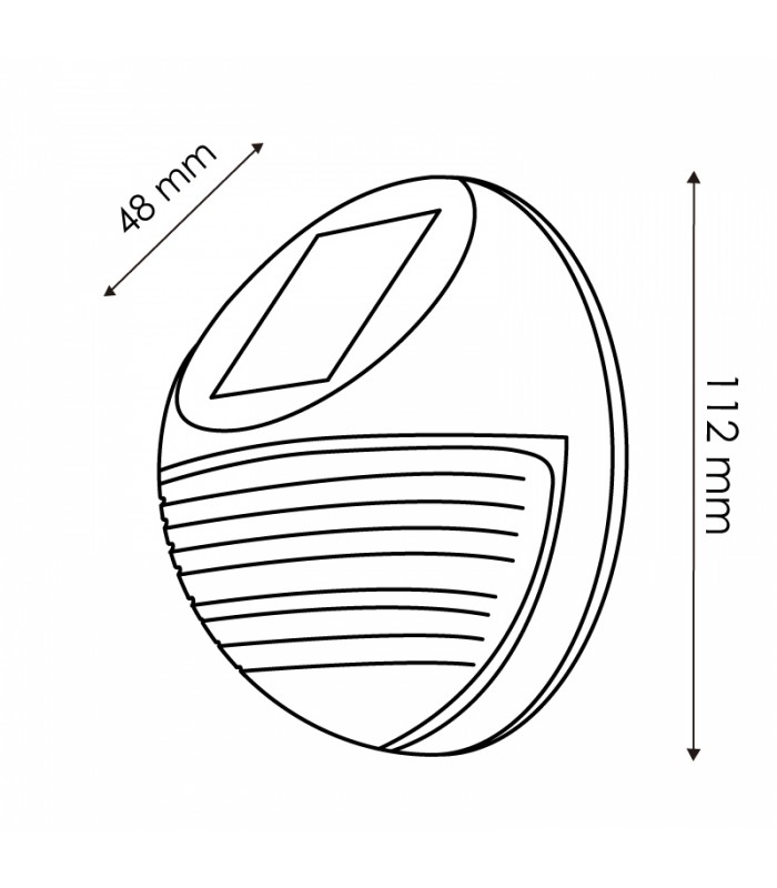 Aplique Led Solar STAR 3W 150Lm IP44