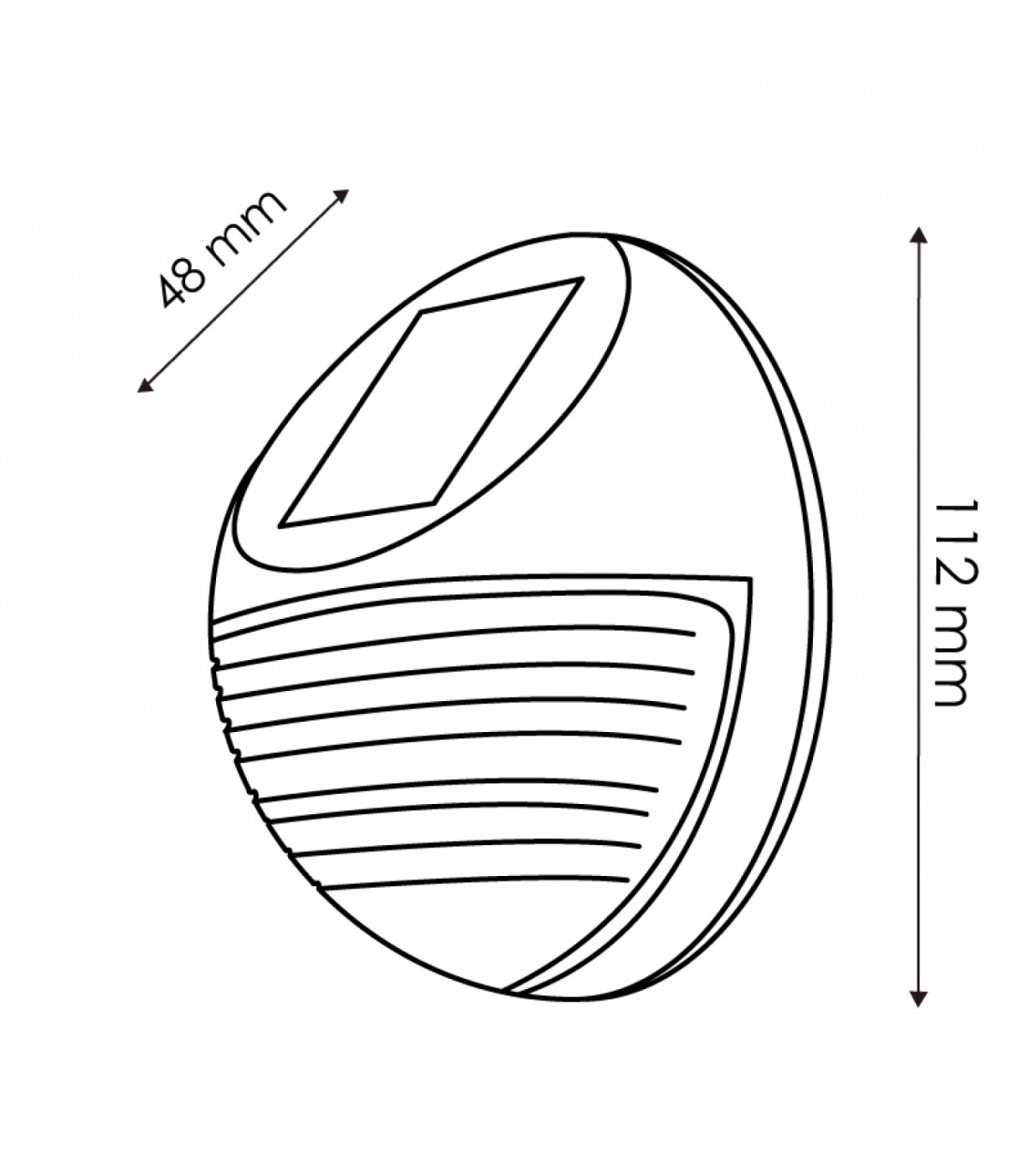 Aplique Led Solar STAR 3W 150Lm IP44