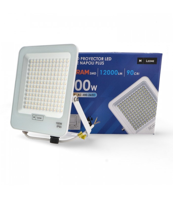 Proyector Napoli Plus White 100W 12000Lm IP65 CCT