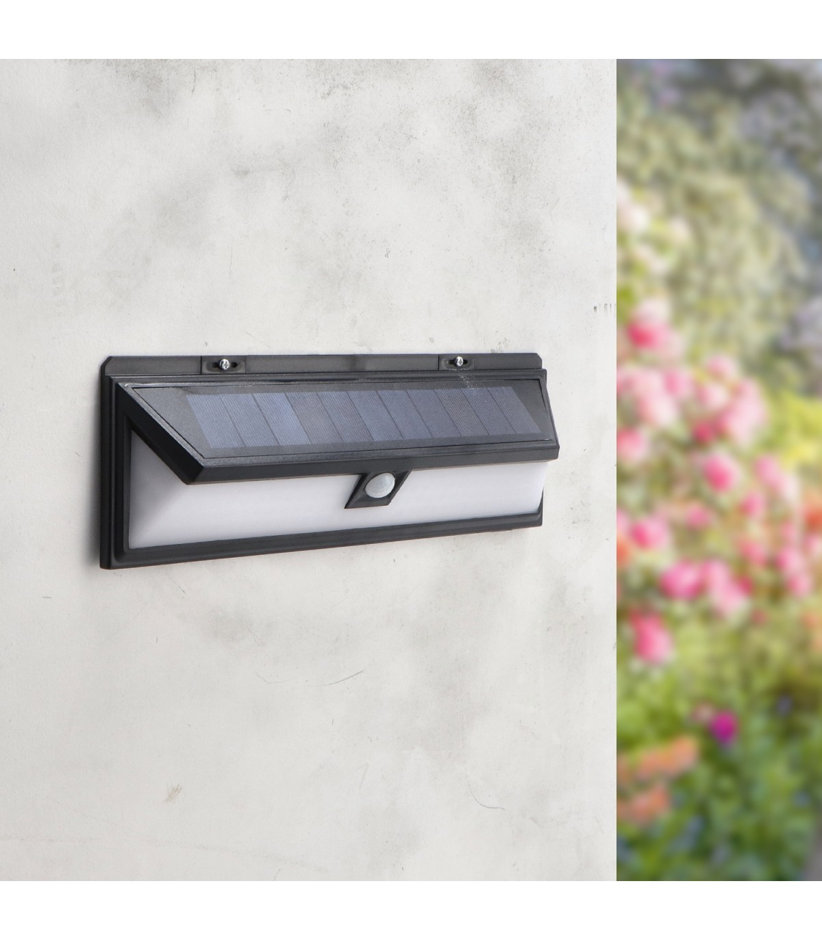 Aplique Led Solar NATUR 12W 500Lm IP44 Con Sensor Movimiento