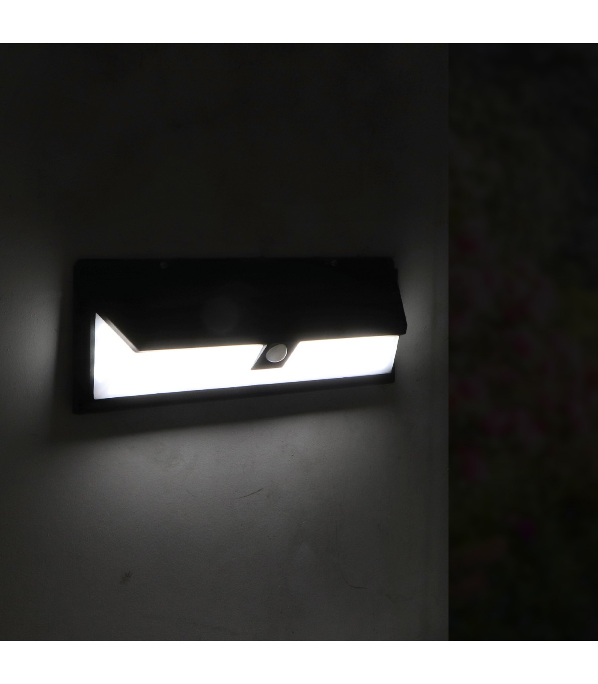 Aplique Led Solar NATUR 12W 500Lm IP44 Con Sensor Movimiento