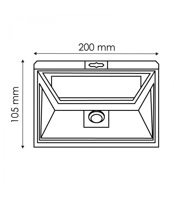 Aplique Led Solar VENUS 6W 300Lm IP44 Con Sensor Movimiento