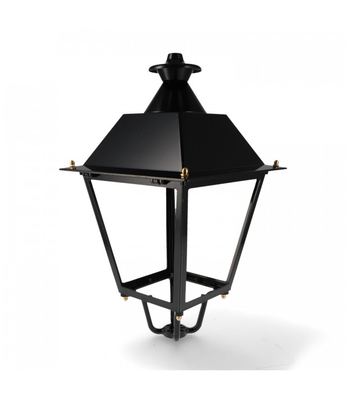 Farol Villa Acero Pintado Horno Negro