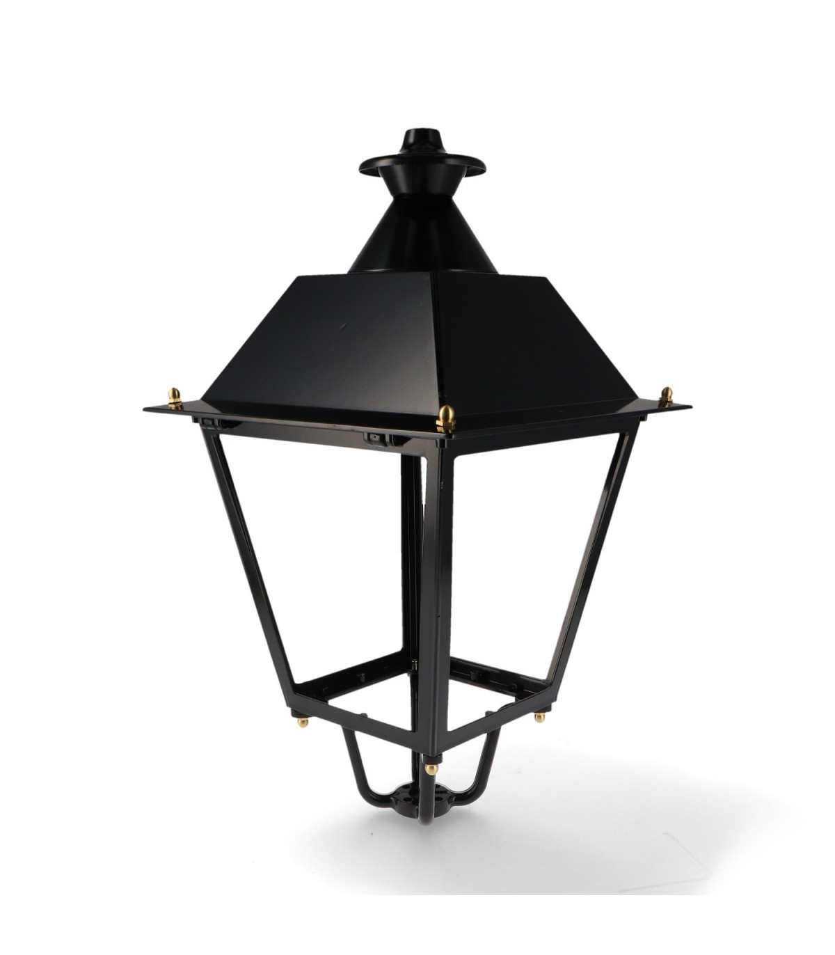 Farol Villa Acero Pintado Horno Negro