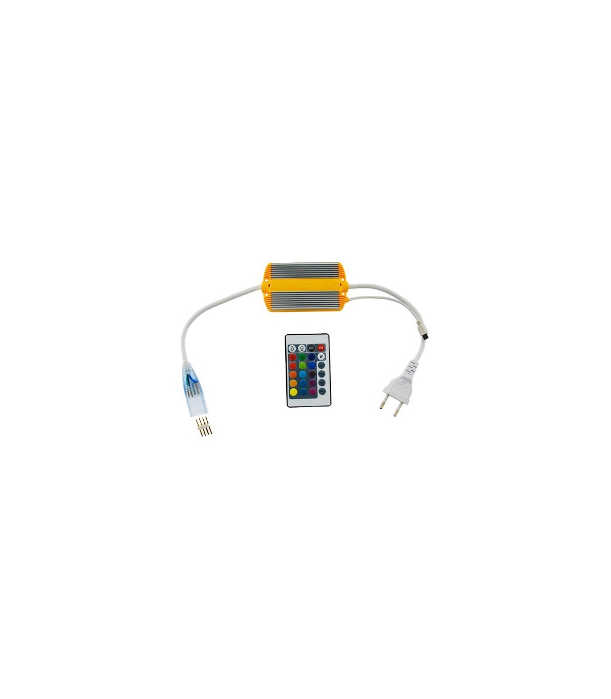 ontrolador para Neón LED RGB 220V con mando IP65