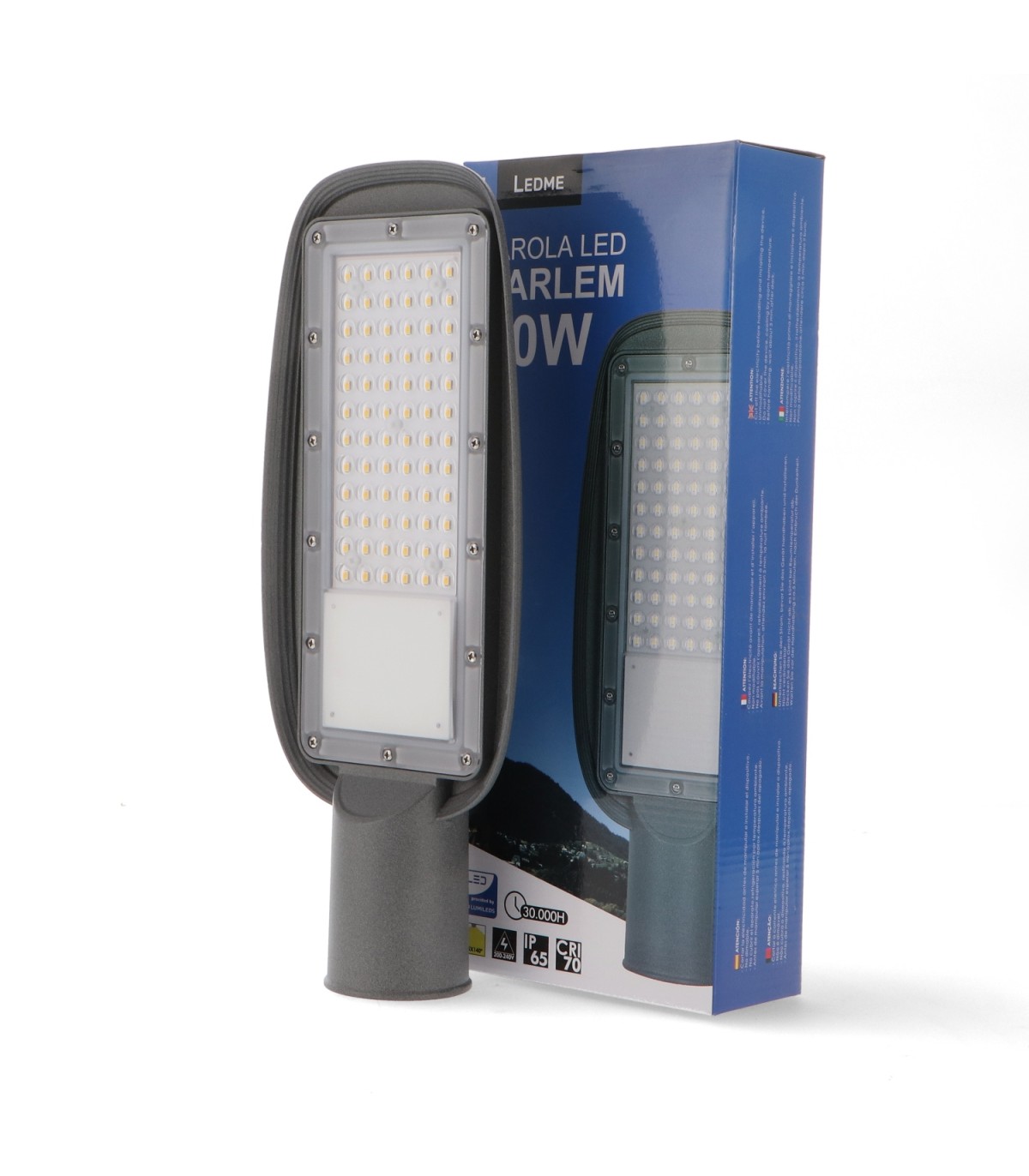 Farola Led Harlem Lumileds 50W 5500Lm 140ºx65º IP65