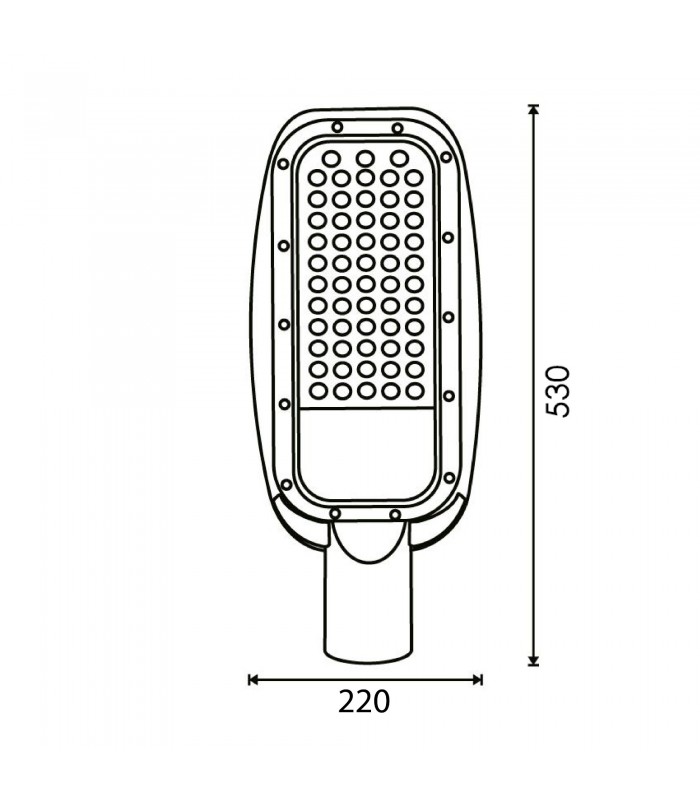 Farola Led Harlem Lumileds 100W 11000Lm 140ºx65º IP65