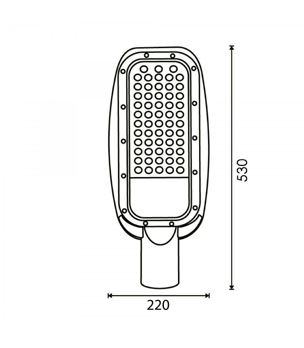 Farola Led Harlem Lumileds 100W 11000Lm 140ºx65º IP65