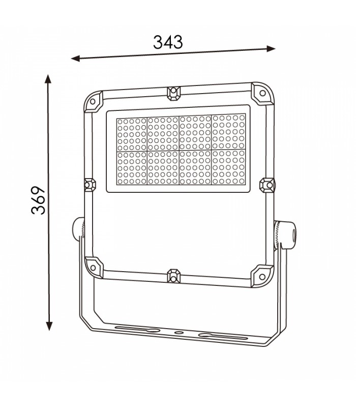 Proyector Led Slim Series 150W 21000Lm 90º IP65