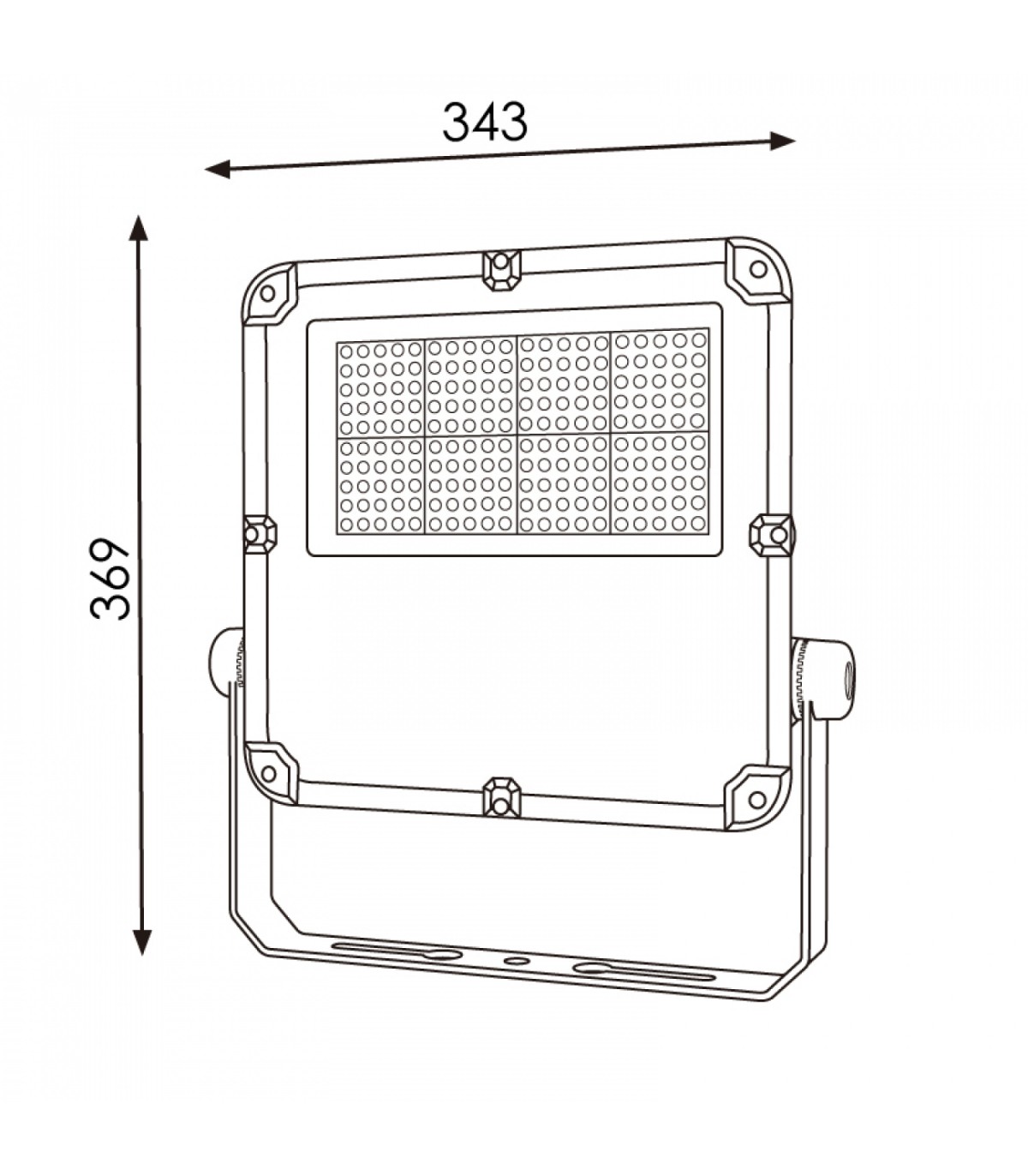Proyector Led Slim Series 150W 21000Lm 90º IP65