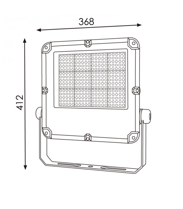 Proyector Led Slim Series 200W 28000Lm 90º IP65