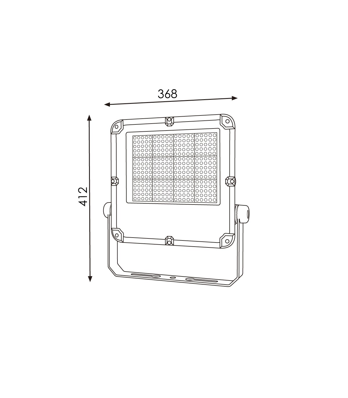 Proyector Led Slim Series 200W 28000Lm 90º IP65