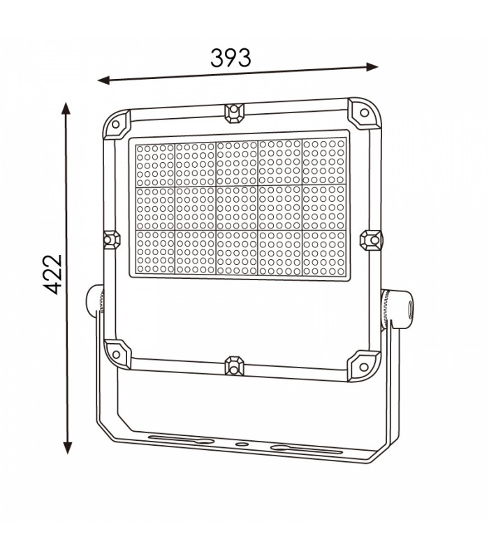 Proyector Led Slim Series 300W 42000Lm 90º IP65