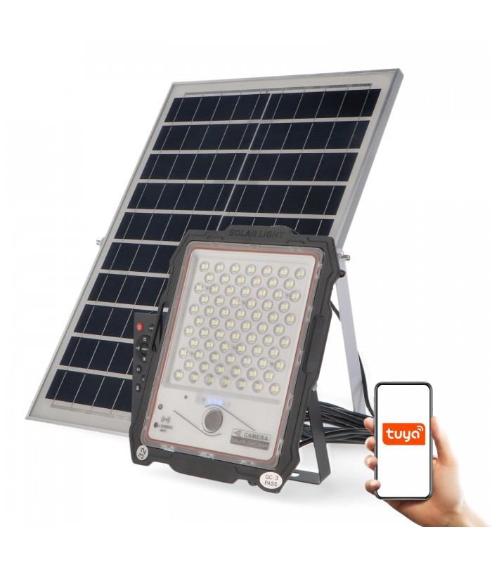 Proyector Led Solar JEFF con cámara 100W 1160Lm IP67