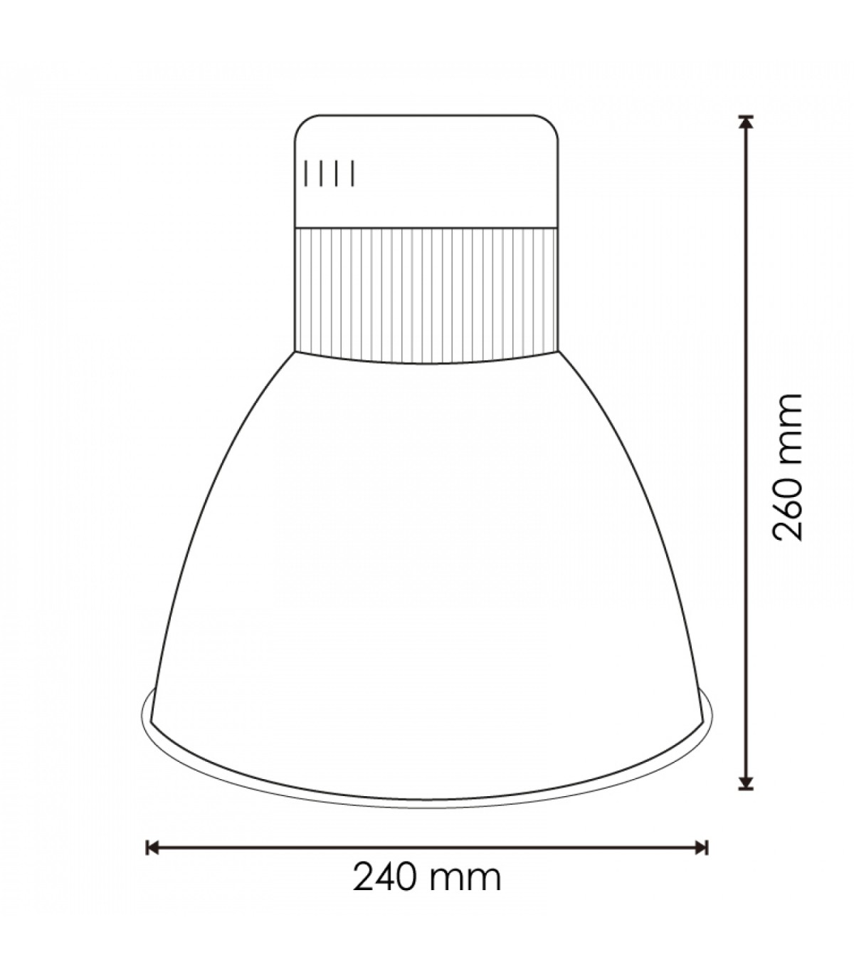 Campana Led MENIE 28W grow Especial Para Verduras