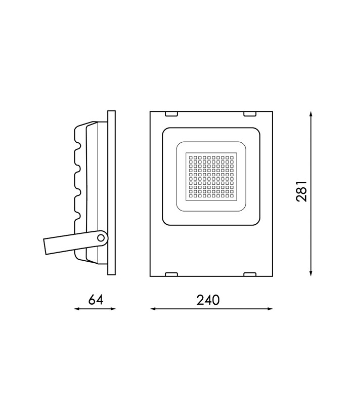 Proyector Led SMD SANAN 50W 5500LM 120º IP65