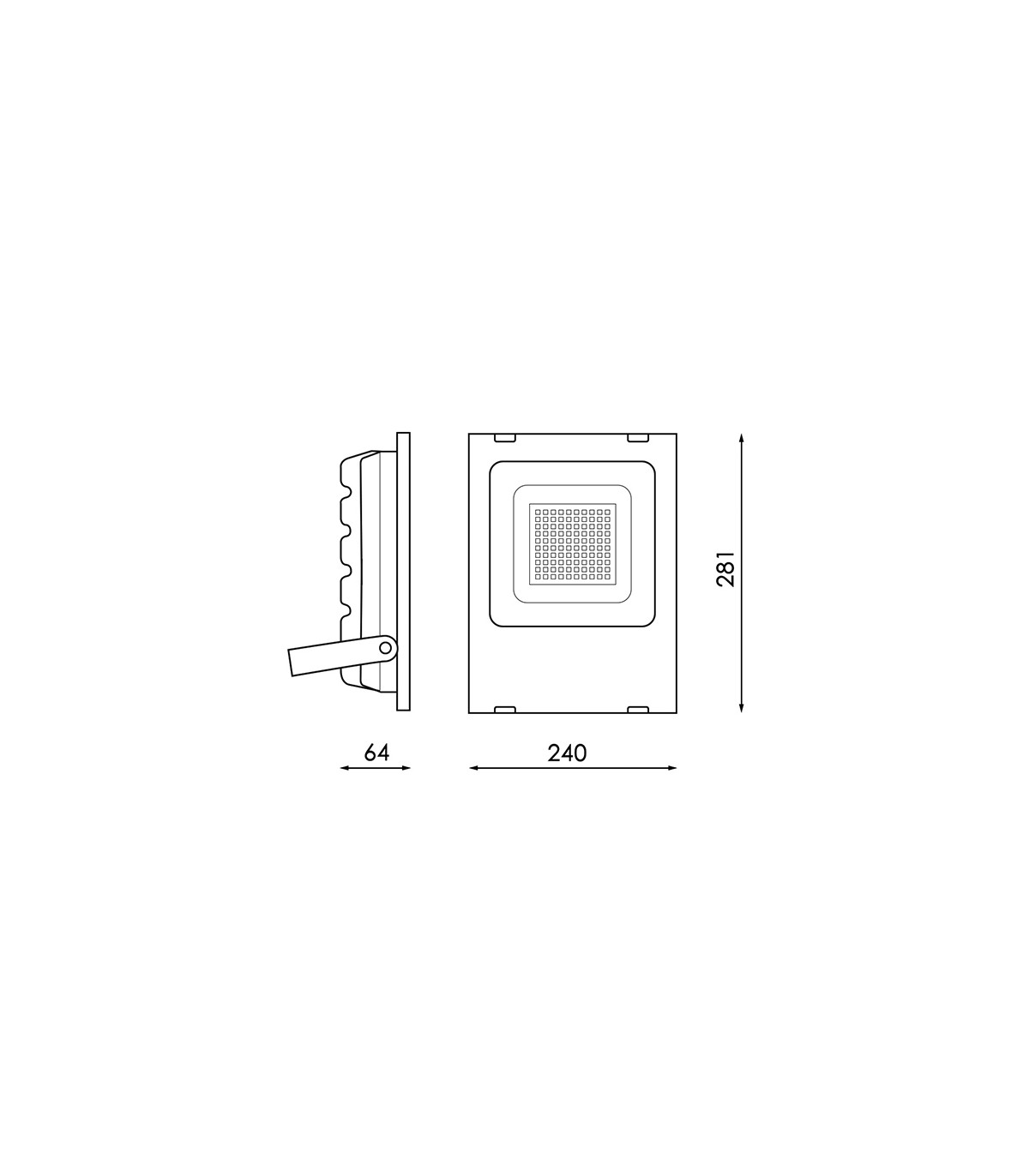 Proyector Led SMD SANAN 50W 5500LM 120º IP65