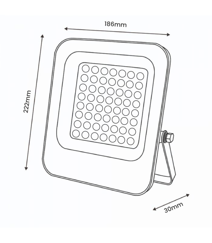 Proyector Led Napoli Plus 50W 6000Lm IP65