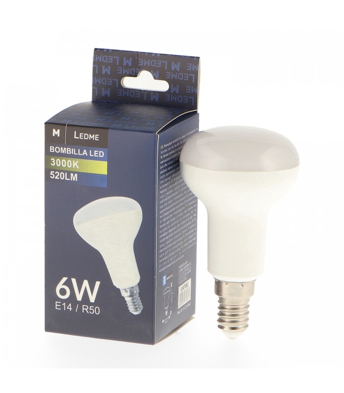 Reflectora Led R50 6W 520LM 120º E14
