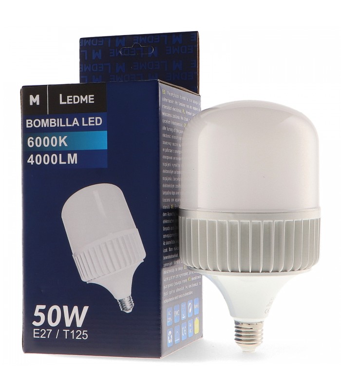 Bombilla Led T125 50W 4000Lm 270º E27
