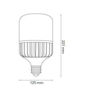 Bombilla Led T125 50W 4000Lm 270º E27