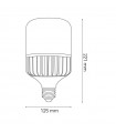 Bombilla Led T125 50W 4000Lm 270º E27
