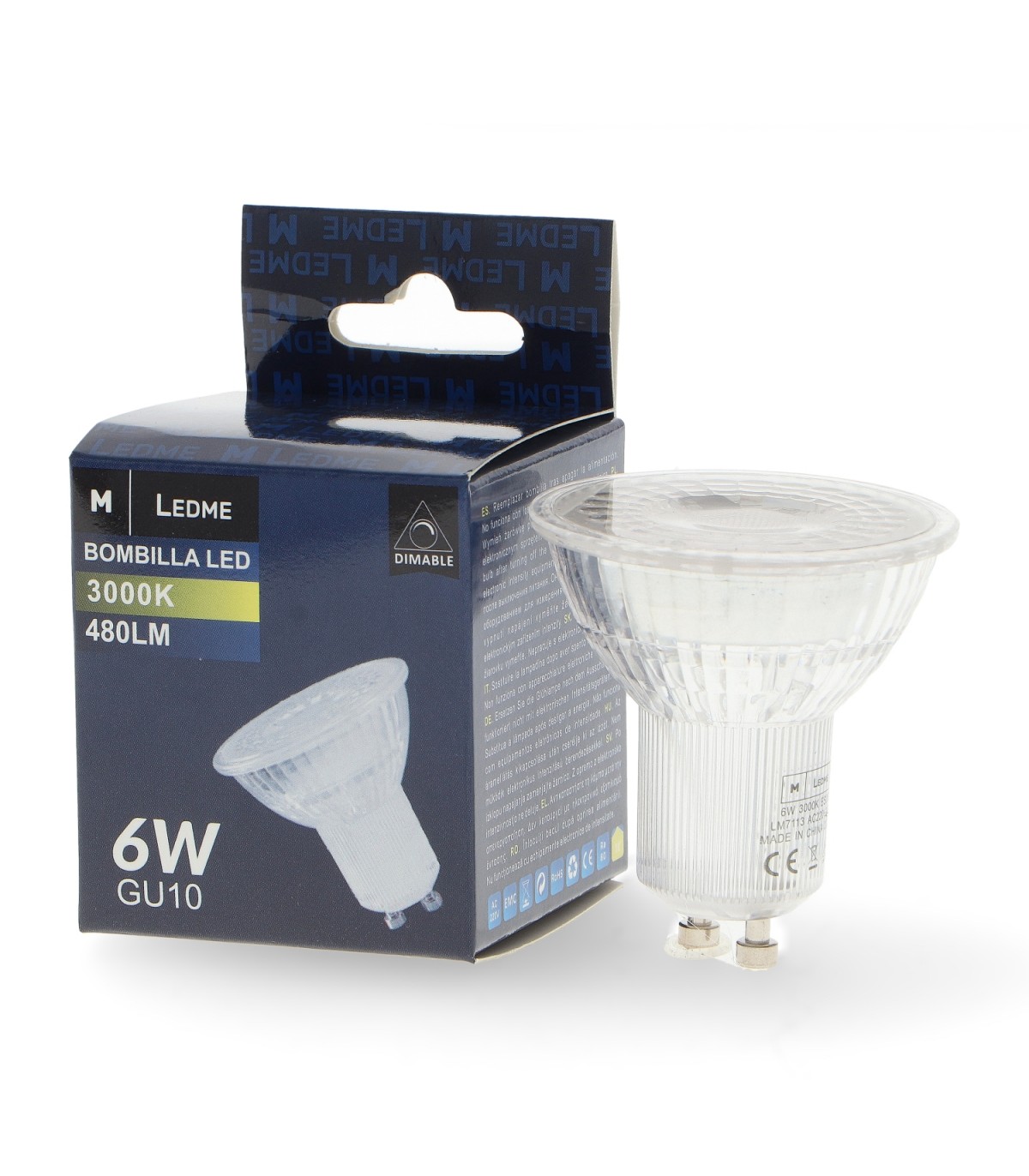 Dicroica Led GU10 6W 480Lm 38º Regulable