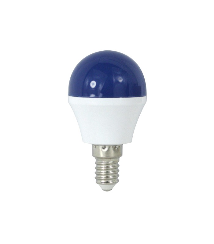 Bombilla Led 4W 520Lm 270º E14 AZUL OSCURO