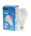 Bombilla LED RGB-W 10W 700Lm con mando 5-8M E27 270º IP20