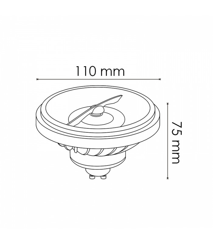 Bombilla Led AR111 15W 1200Lm 24º GU10