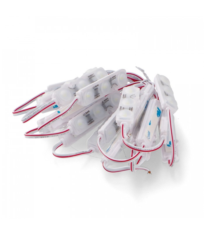 Cadena 20 Módulos 3 Led 2W 200Lm 160º 220VAC IP68
