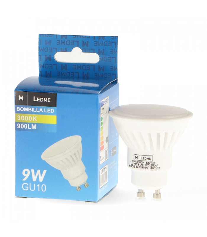 Dicroica Led GU10 COBPRO 9W 900Lm 120º