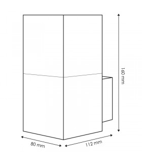 Aplique de Pared DESIGN LEDME 1xE27