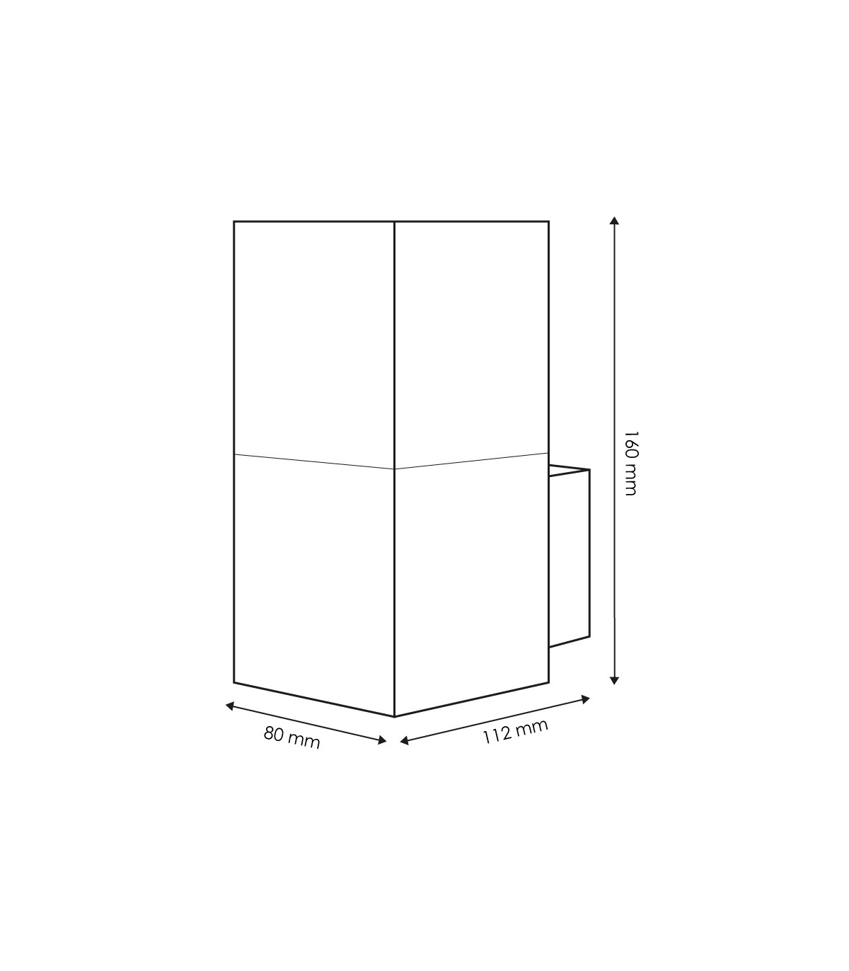 Aplique de Pared DESIGN LEDME 1xE27