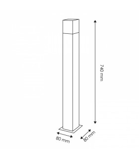Baliza Grande DESIGN PLUS LEDME 1xE27