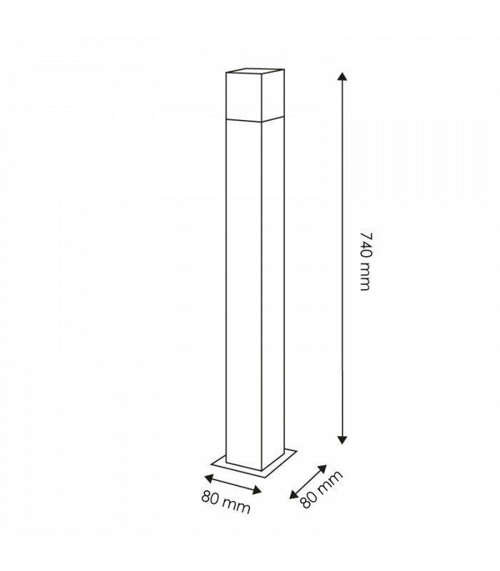 Baliza Grande DESIGN PLUS LEDME 1xE27