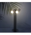 Baliza URBAN DOUBLE LEDME 2xGU10 Negro